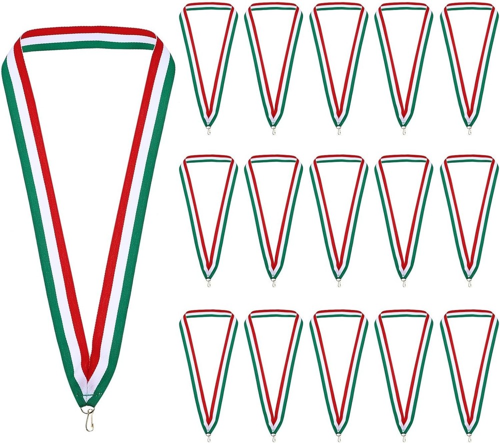 Award Neck Ribbons 25 Pack Polyester Medal Lanyards with Snap Clip Blank Awar…