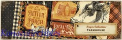 Graphic 45 Farmhouse Collection Chipboard 19 pcs. Cows, Hens, Tags, Roosters
