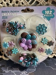 Earth’s Palette Creative Embellishment Hot Off The Press 102 Pieces HOTP 7258 TX