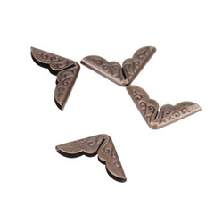 100PCS Album Folders Crafts Scrapbook Antique Bronze Book Corner Protector