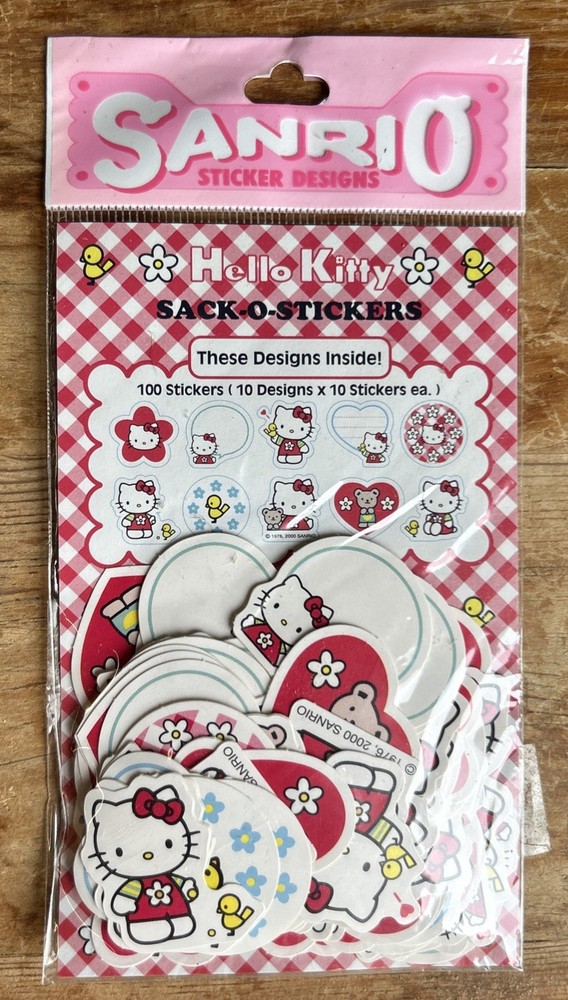 Sanrio Sticker Designs Hello Kitty Sack o Stickers 100 Stickers Germany New C4