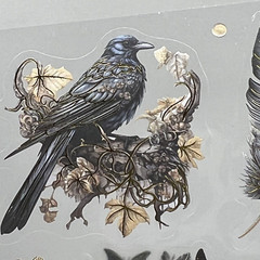 Gothic Dark Garden Stickers Scrapbooking Junk Journal Planner Card Making