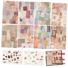 517 Pcs Vintage Scrapbook Paper,Scrapbook Supplies Vintage-517 Pcs