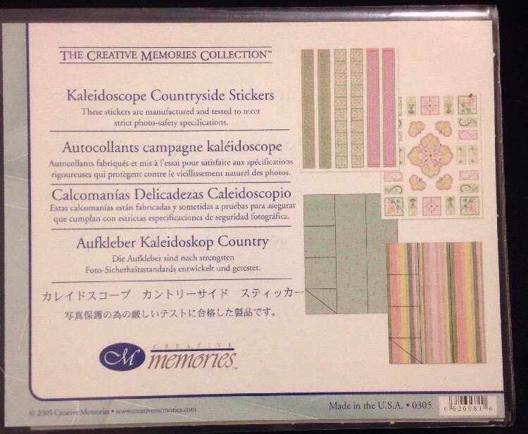 Creative Memories – Kaleidoscope Countryside Stickers NEW