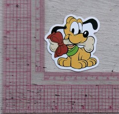 Disney Pluto Dog Sticker Baby Pluto Yellow Bone Sticker 1 Pc