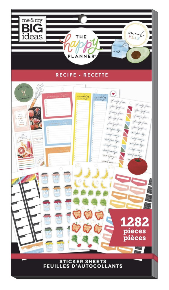 MAMBI- The Happy Planner- RECIPE ~NEW ~Sticker Book PPSV-168-3048