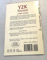 Vintage Y2K Sticker Booklet Dover Little Activity Books Larry Daste 1999