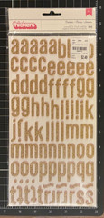 American Crafts Thickers Letter Sticker GOLD Varieties GLITTER Foam Foil