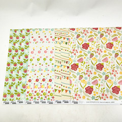 Jillibean Design Scrapbook Paper Lot 12×12 10 Sheets Double Sided