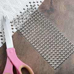 Crafts Jolee’s Silver Rhinestone Sticker Sheet Bling 6 MM Almost 1/4″ Diameter