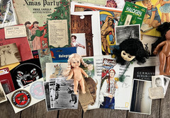Vintage Ephemera Lot of 60+ Pieces Junk Journal Book Pages Photos altered art