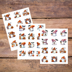 Kawaii Ghost Stickers: Waterproof Vinyl Halloween Decals ( 36 PCS)