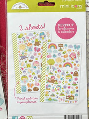 #605 – FAIRY GARDEN DOODLEBUG STICKERS & BRADS ALPHABET LETTERS
