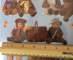 6″ TEDDY BEAR Sunflowers Lot ANNE GEDDES BABY Picnic GIFTED DIE CUT STICKERS