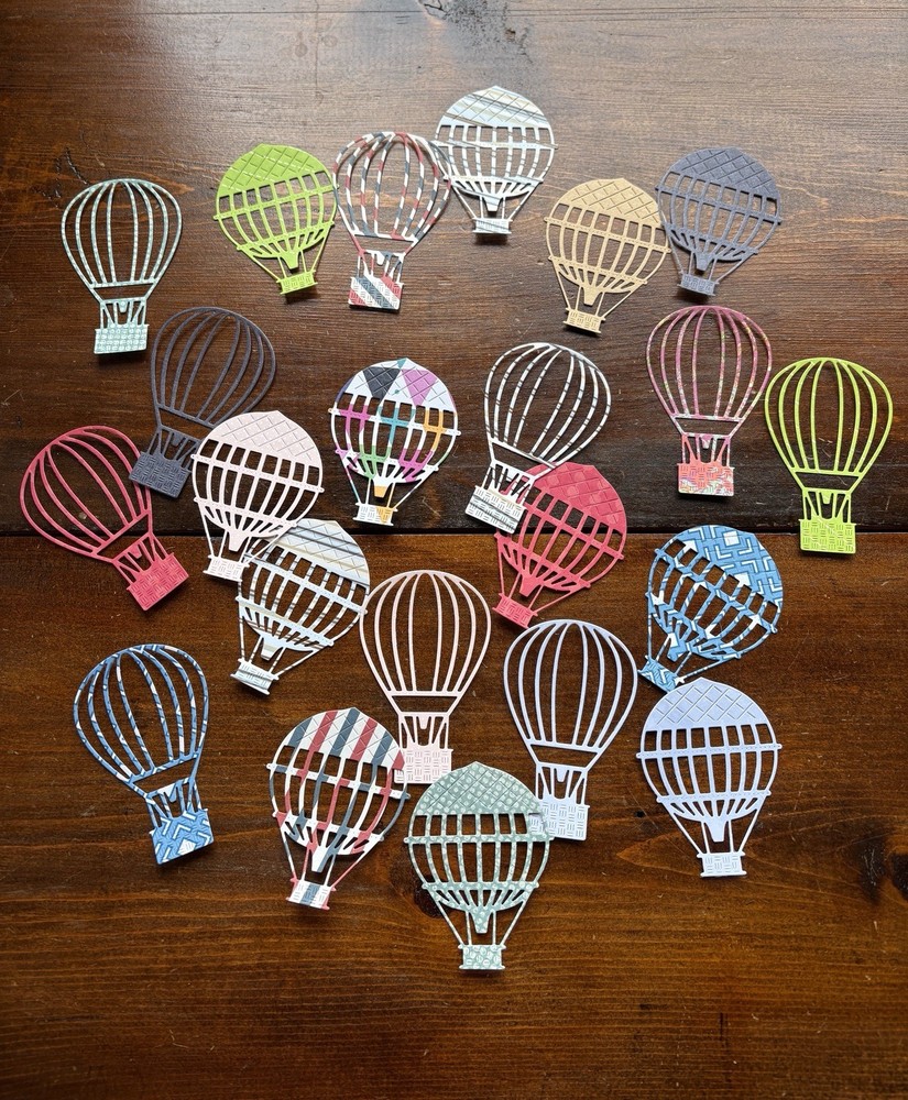 Hot Air Balloons DIE CUT OUTS Card Embellishments