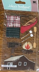 Jolees SUMMER CAMP CANOE CAMPFIRE SLEEPING BAG CABIN Hiking Outdoor Adventures