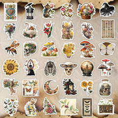 300 Pcs Vintage Stickers, Junk Journal Supplies, Cute Stickers for Journaling Su