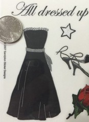 FORMAL AFFAIR GLITTER Stickers(21pc)5.5″x12″ Prom•Dance•Dress•Tux•High School