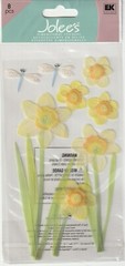 Jolee’s Boutique 3-D Vellum DAFFOLDILS & Dragonflies 63861 Fast FREE Ship!