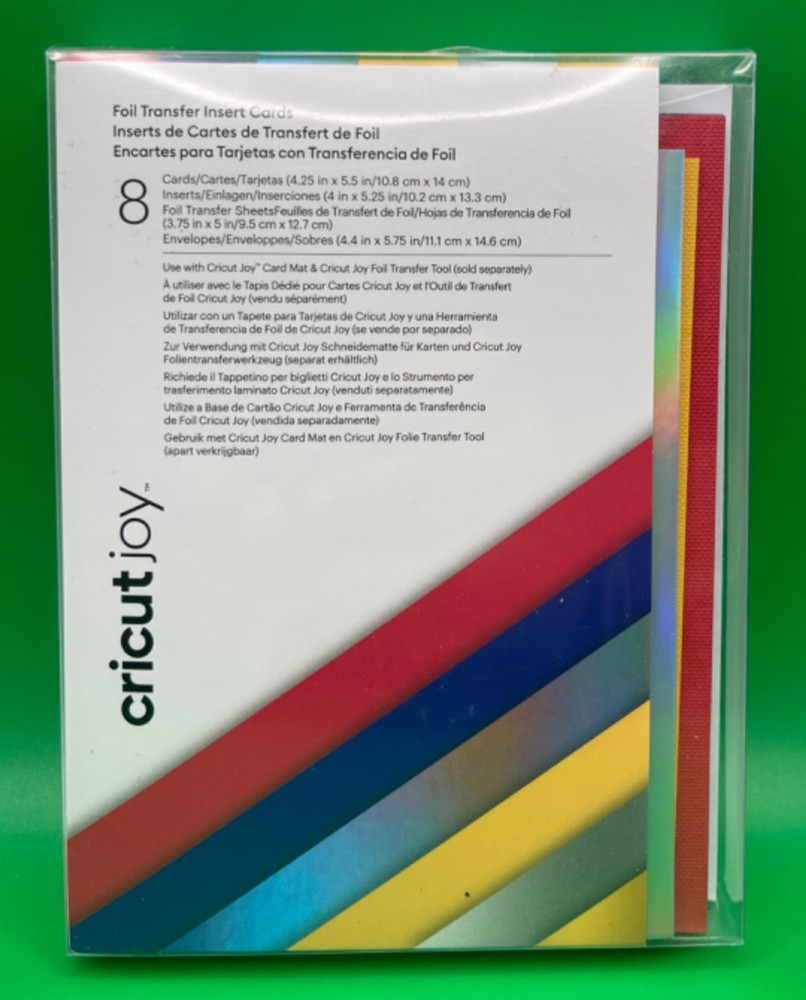 Cricut Joy A2 Foil Insert Card, Celebration Foil Transfer Insert Cards