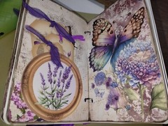 Butterfly And Flowers Junk Journals Small Scrapbook USA Seller