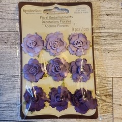 Floral Flowers Embellishments for Scrapbooking and Card Making NEW Crafts