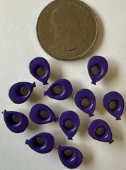 PURPLE 1/8” BALLOON EYELETS(12pc)Birthday Party •Celebration•Card Making
