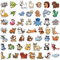 300 Pcs Cute Animal Stickers for Kids, Water Bottles, Scrapbooking