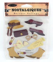 Rare NIP Sticko NOSTALGIQUES Jolee’s Boutique LADY ACCESSORIES Sticker Collage