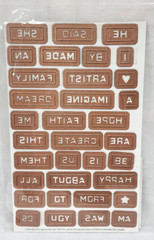 Spellbinders Shapabilities Girlie Grunge Labels Words Metal Die set of 34