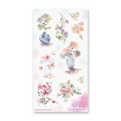 Pretty Pastel Florals – Sticker Sheet – Flowers -New in Packaging
