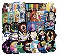 50pcs Sailor Moon Anime Cartoon Stickers IGBT Magna Girl Power Hero