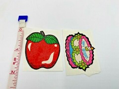 VINTAGE 1980’S SCRATCH SNIFF MELLO SMELLO & 3M – LARGE STICKERS ON ORIGINAL BACK