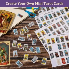 420 PCS Mini Tarot Stickers for Journaling, 1.25″ x 0.78″ Tarot Card Stickers…