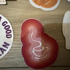 The Human Bean – 6 Stickers Lot coffee drinks Set 1