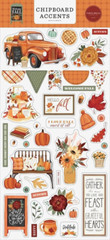 Fall Welcome Gather Leaves Pumpkins Autumn Pie Echo Park Welcome Fall Chipboard