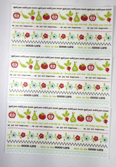 Set of 7 October Afternoon Farm Fresh Rub Ons 2 Styles Words Quotes Borders