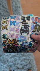 Vintage Stickers Prism Butterfly Cowboy Boots Hats Western Lot 2 Sheets Flawed