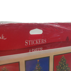 VTG Hallmark Stickers Christmas Tree 4 Sheets Festive Holiday Tags