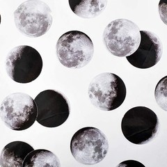 45PCS Waterproof Moon Phase Stickers for Scrapbooking & Personalization