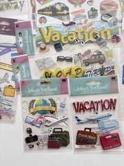 Vacation Theme Scrapbooking Stickers Large Mixed Lot Sealed Vintage New!