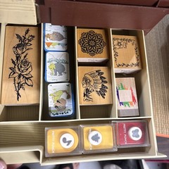 Over 175pc Mixed Lot of Rubber Stamps For Crafting Scrapbooking in Organizer