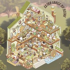 2 (3D) 8.89 x 7.48 Isometric Scene Rooms. Castle and Magic School.