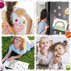 800 Pieces Face Emotion Feelings Stickers for Kids 1.4 Inch Funny Mood Incent…
