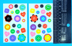 Vintage Mrs. Grossmans Buttons Sticker 2 Mod Sheets Set