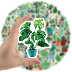 100pcs Cute Stickers, Leaf Stickers Pack, Plants leaf flower Stickers, 047