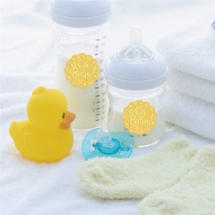 Footprint Baby Gold Embossed Envelope Stickers 2 Inch 100pcs Foil Seals Adhes…