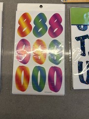 Lot of 7 Adhesive Letters Numbers Stickers Renewing Minds Craft Scrapbook