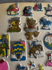 Vintage Puff Sticker Collection 1 Binder Page Good Condition 80s 90s Smurfs CPK