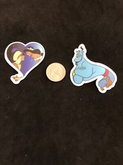 Disney Stickers – Aladdin – Jasmine & Genie lot of 2 Stickers